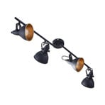 Julin Lampa Sufitowa Black/Gold - Lindby