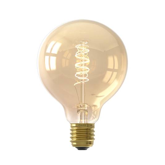 Calex E27 G95 3,8W LED filament flex 821 zlatá