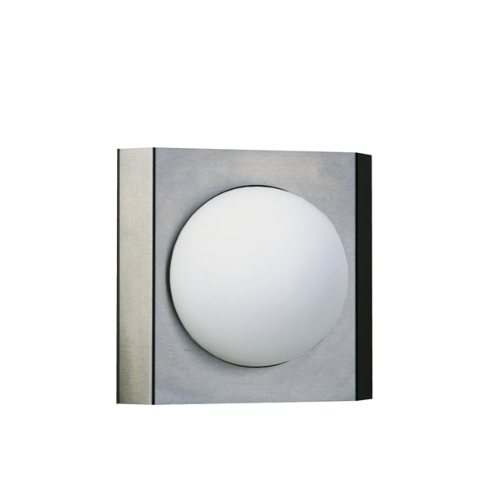 Albert Leuchten High-quality outdoor wall light 513, stainless steel, opal glass, E27, 75 W, energy efficiency: A++, W: 25 cm, H: 23 cm