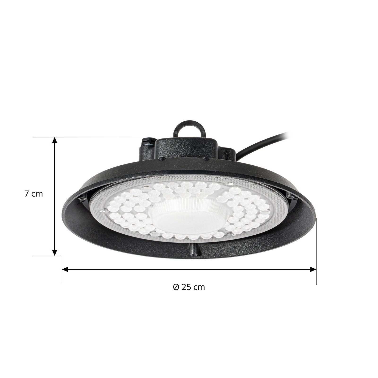 Maikel LED halový reflektor, IP65, Highbay, čierny - PRIOS Maikel LED halový reflektor, IP65, Highbay, čierny - PRIOS