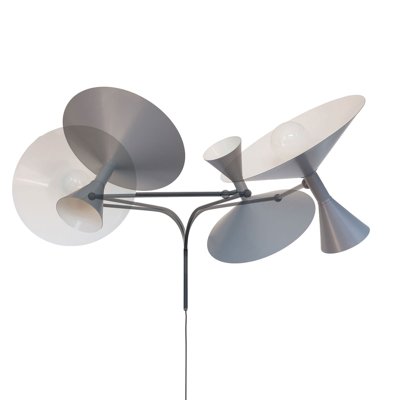 Lampe de Marseille vegglampe, matt grå - Nemo Lampe de Marseille vegglampe, matt grå - Nemo