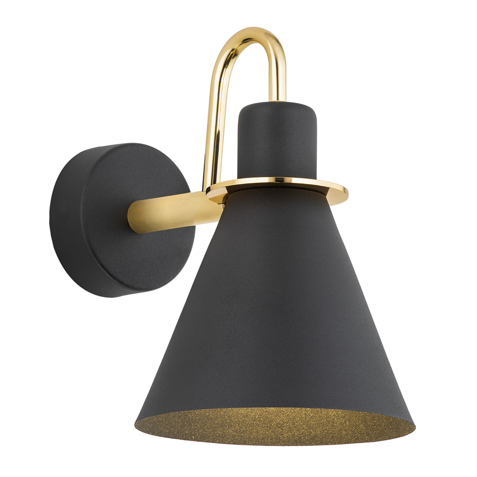 Applique Bona, nero-ottone
