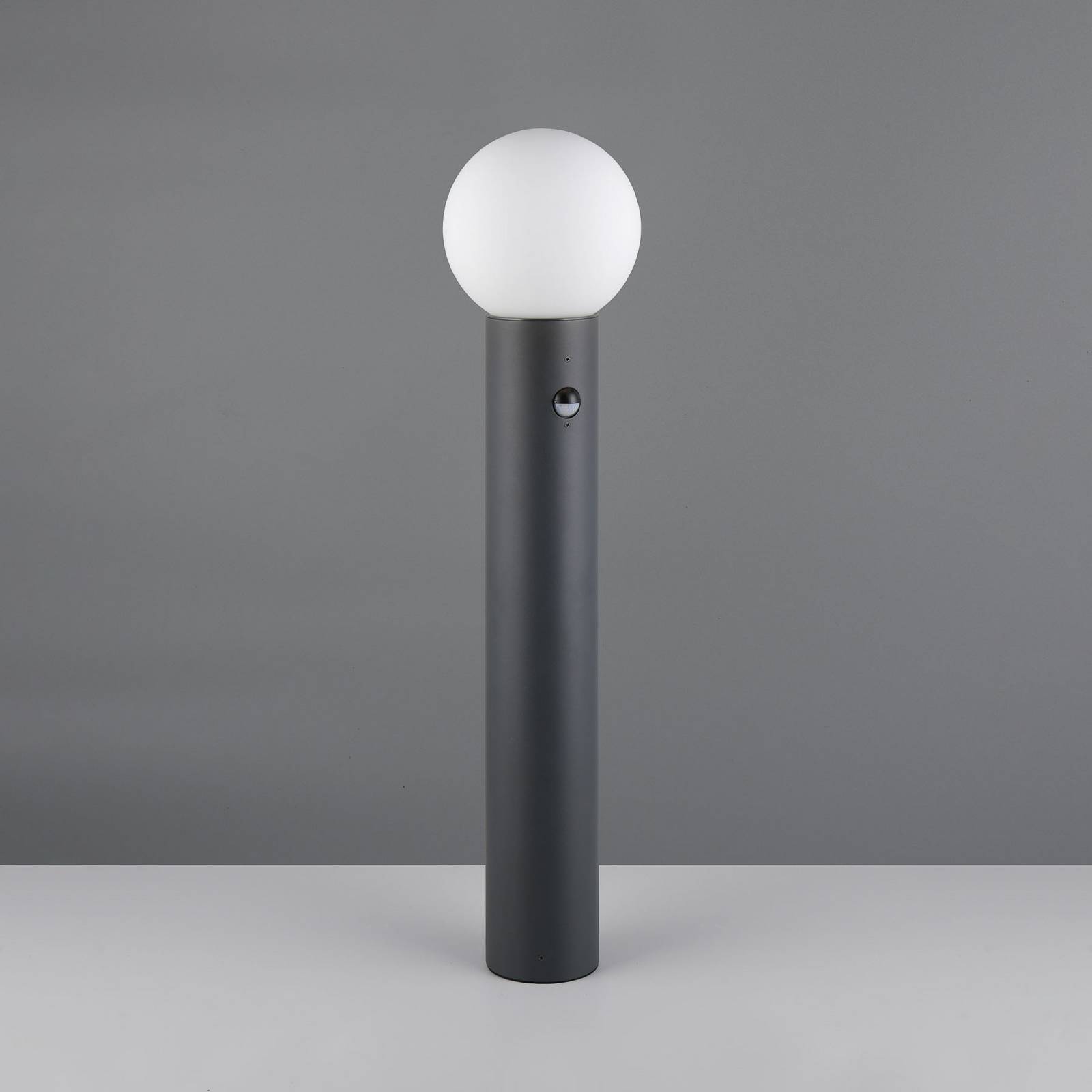 Trio Lighting Tuinpadverlichting Mures, antraciet, hoogte 80 cm, metaal, sensor