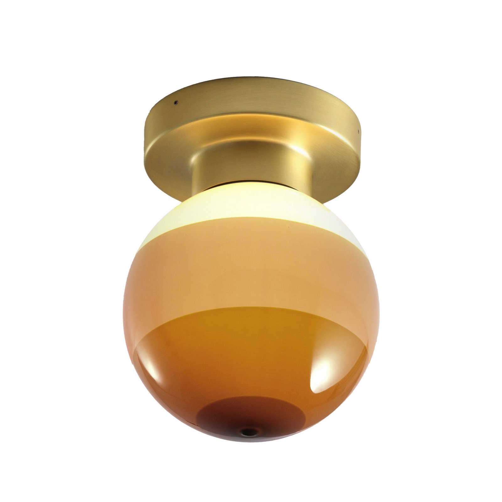 Aplique de pared LED MARSET Dipping Light A2, crema/latón