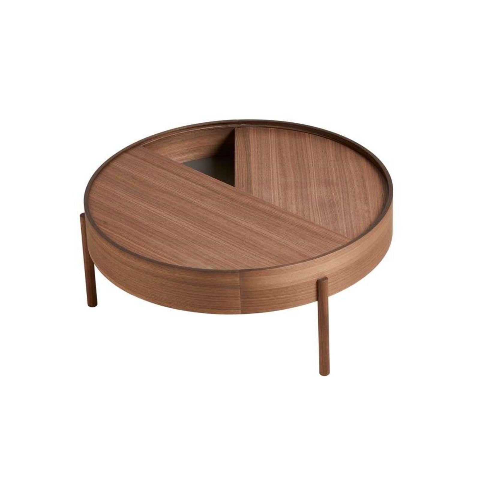 Arc Coffee Table Ø89 Walnut - Woud