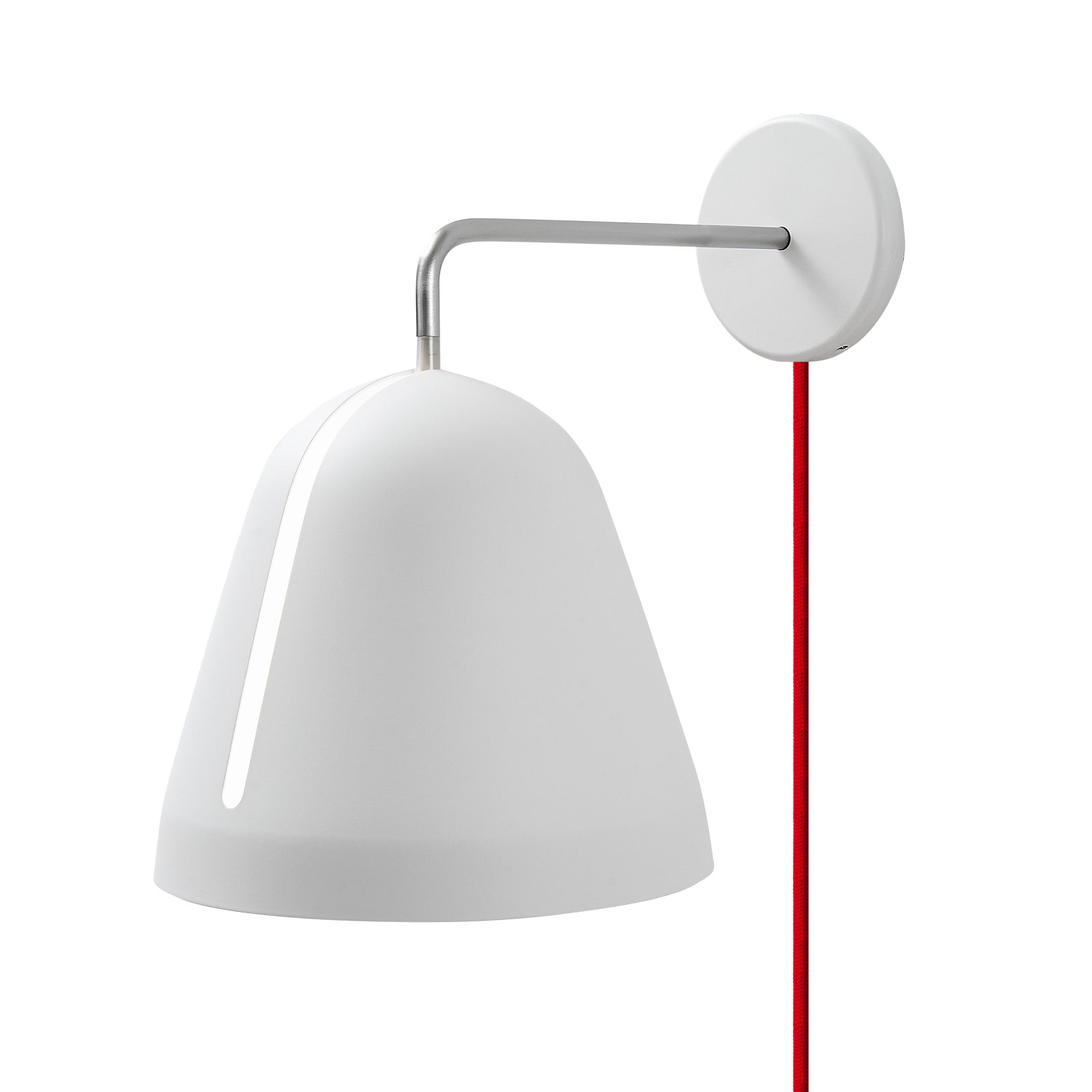 Nyta Tilt Wall Wandleuchte mit Stecker, Kabel rot