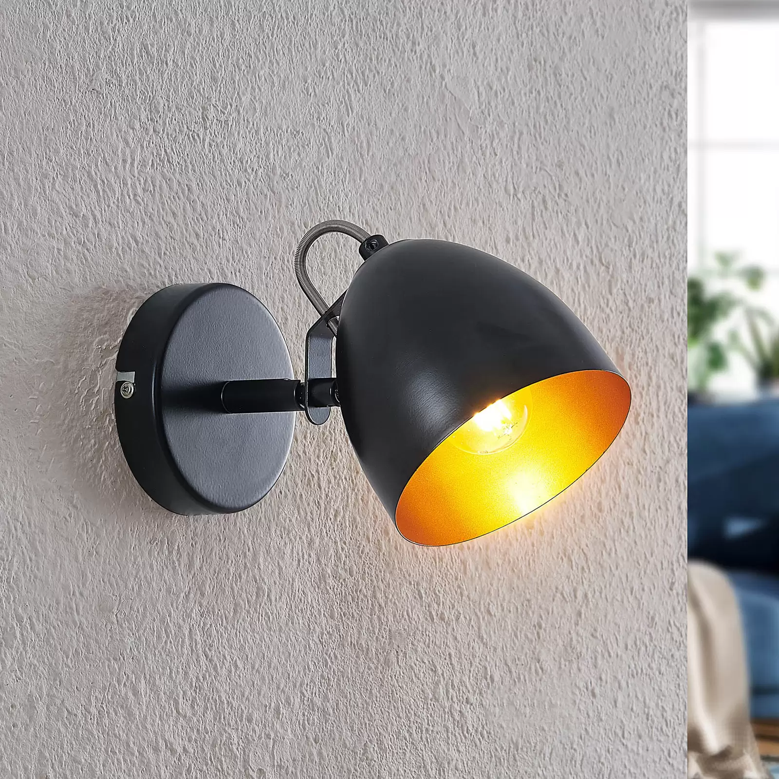 Lindby Marrie Spot LED, noir, 3 lampes, barre