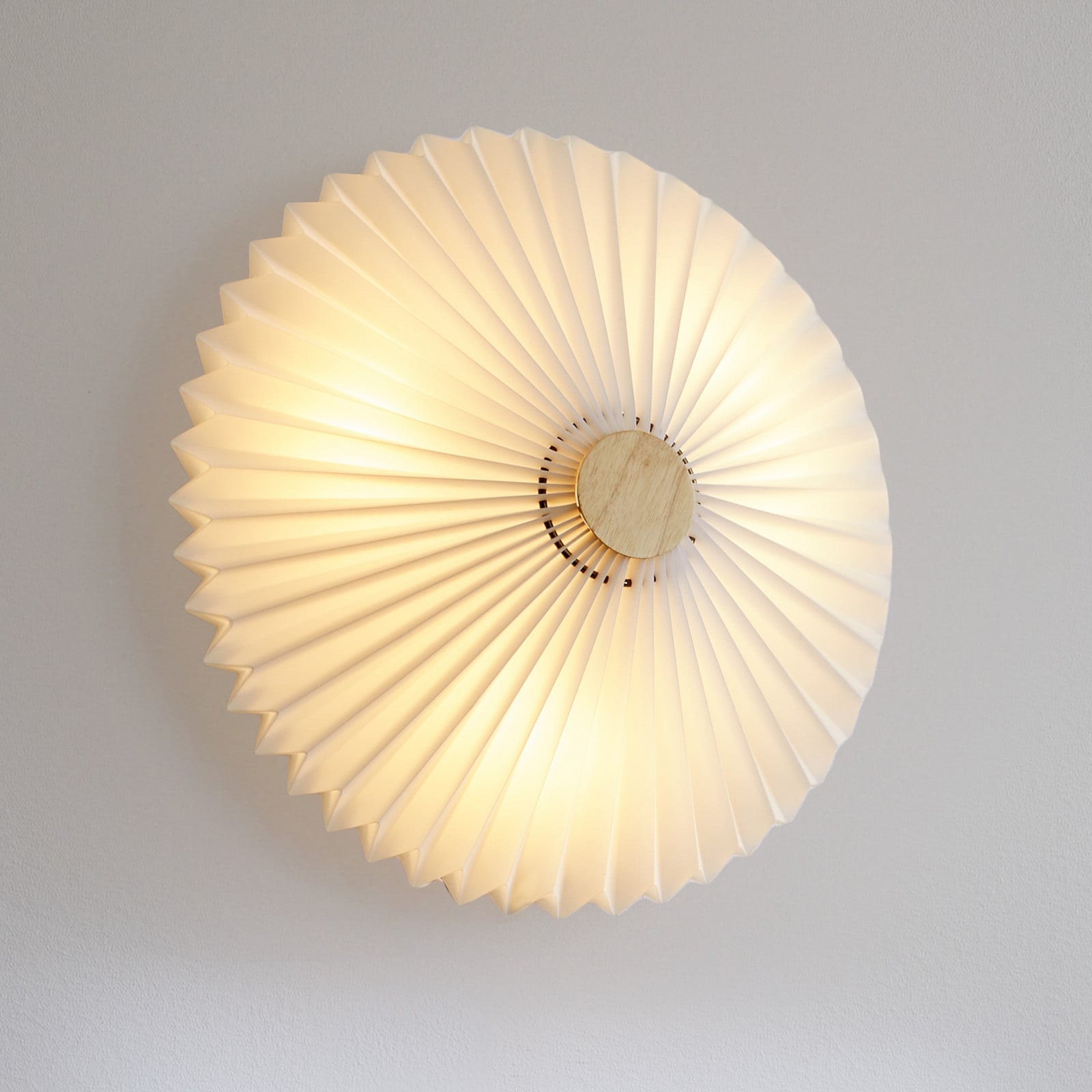 Paris-kattovalaisin, valkoinen, halkaisija 50 cm, tekstiili, G9 Halo Design - Olohuone - Kangas / tekstiili - Yksilamppuinen
