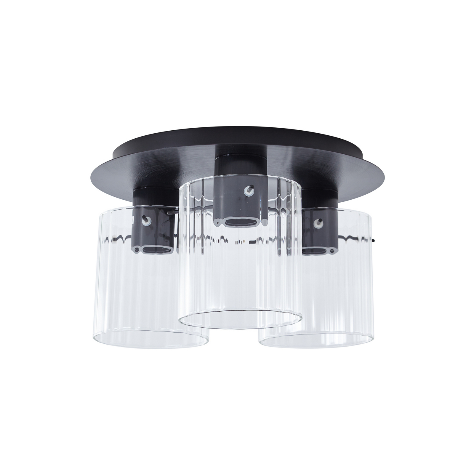 Eirian 3 Plafonnier Clear/Black - Lucande
