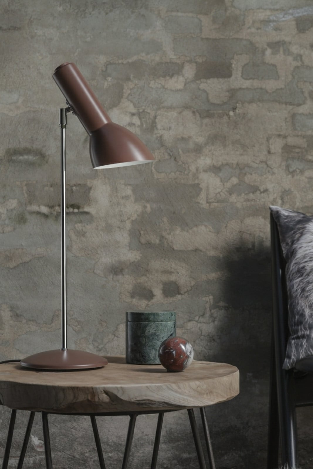 Oblique Tischleuchte Ziegelrot CPH Lighting - Wohnzimmer - Aluminium