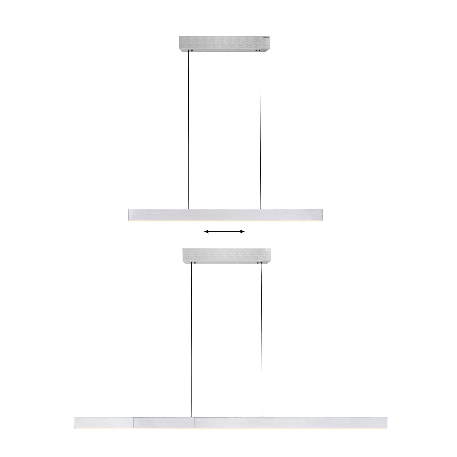 Suspension LED Moto-Rise, diamond, aluminium, CCT - PURE