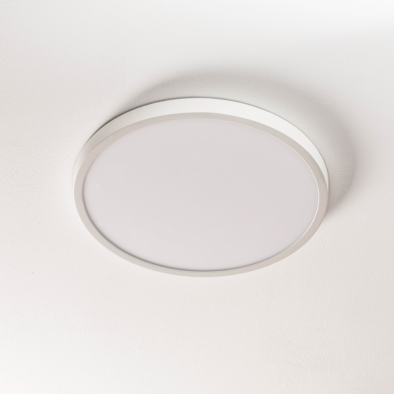ORION Plafonieră LED Lero ultraplată Ø 40 cm - Camera de zi / sufragerie - modern - alb - Metal