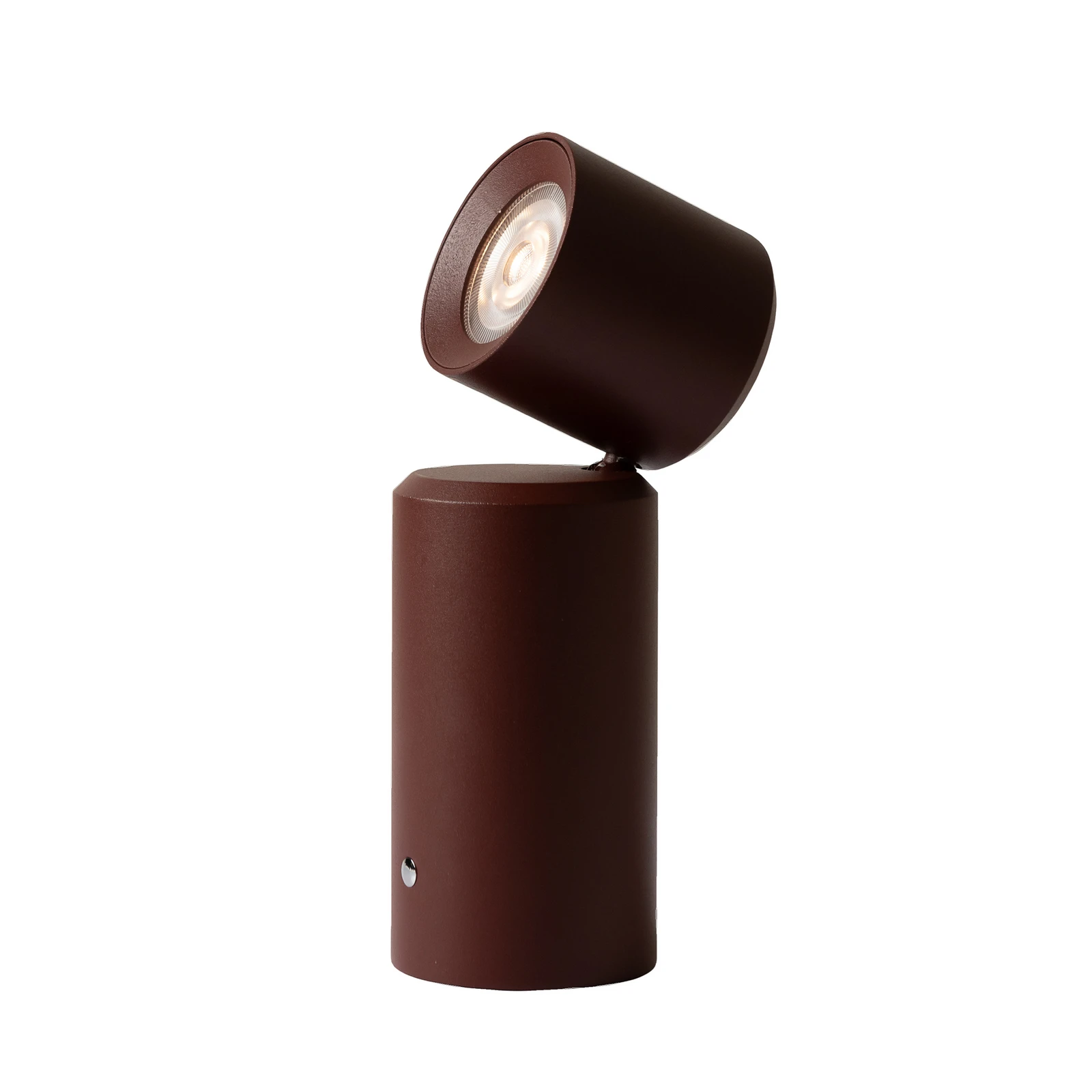 IT'S ABOUT ROMI Lampe de table LED rechargeable Milan, rouge foncé, 19 cm