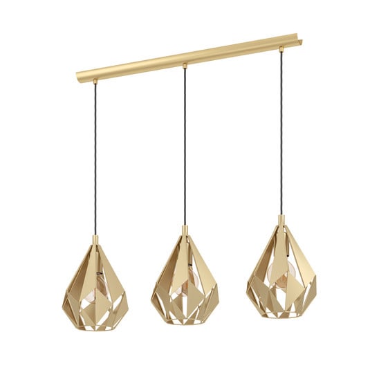 EGLO Carlton Hängeleuchte, dreiflammig, gold
