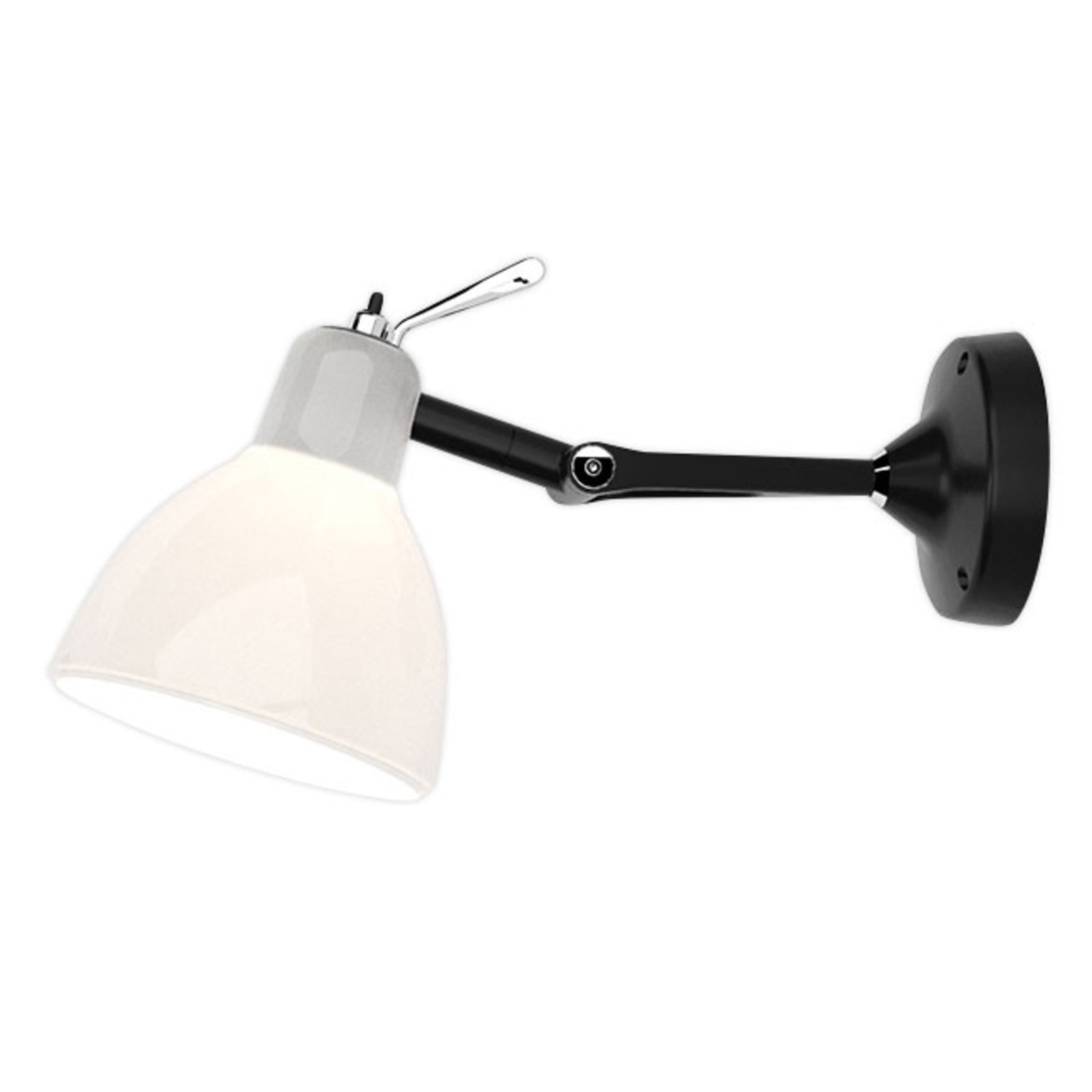 Rotaliana Luxy H0 Glam Wandlampe schwarz/weiß