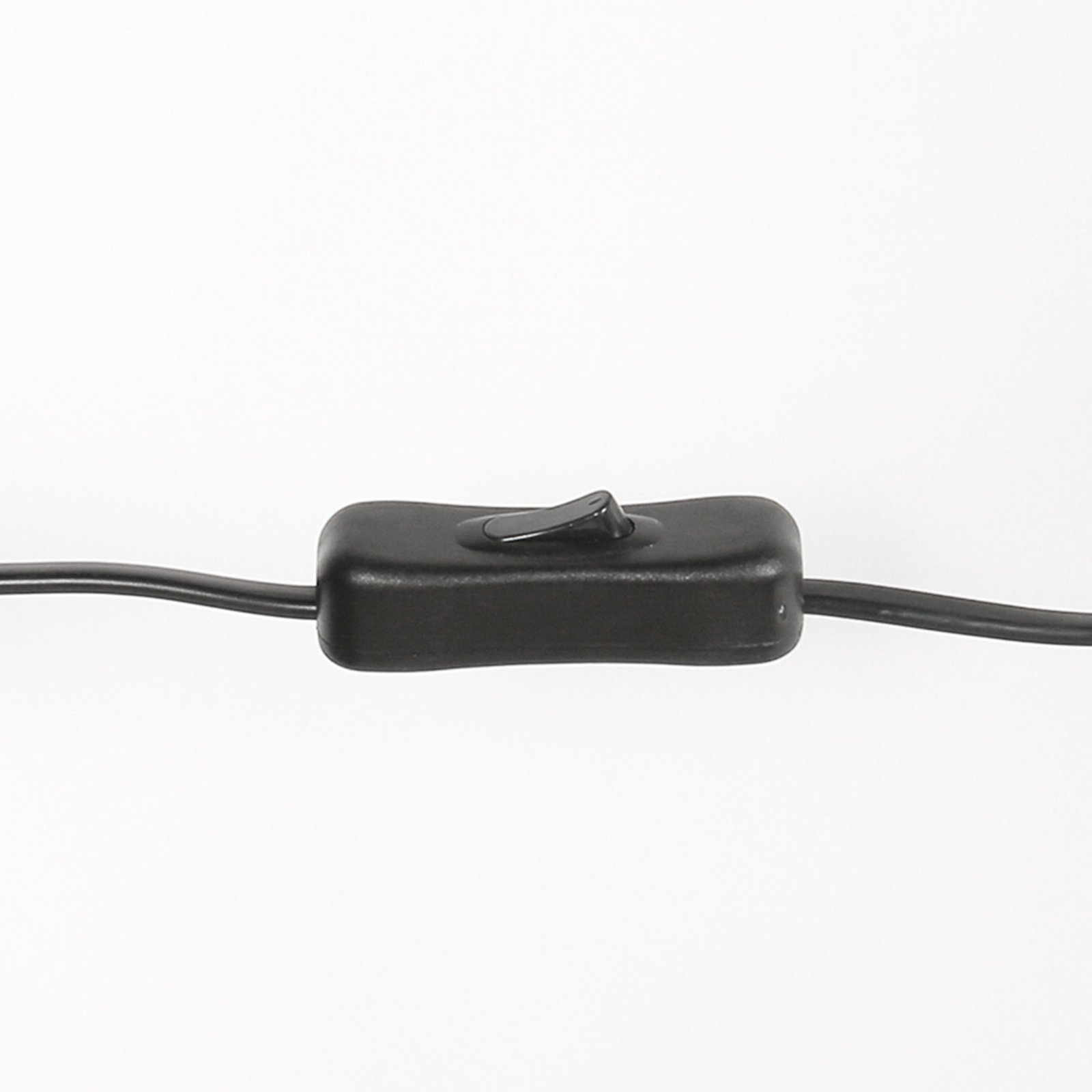 Настолна лампа Stang, черна/кафява, височина 55 cm, корк