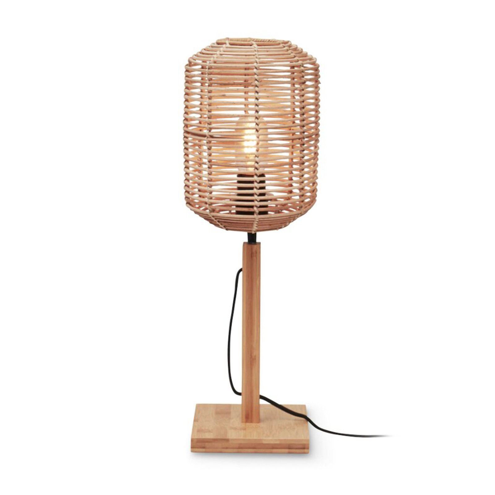 GOOD & MOJO Настолна лампа Tanami, височина 45 cm, естествена