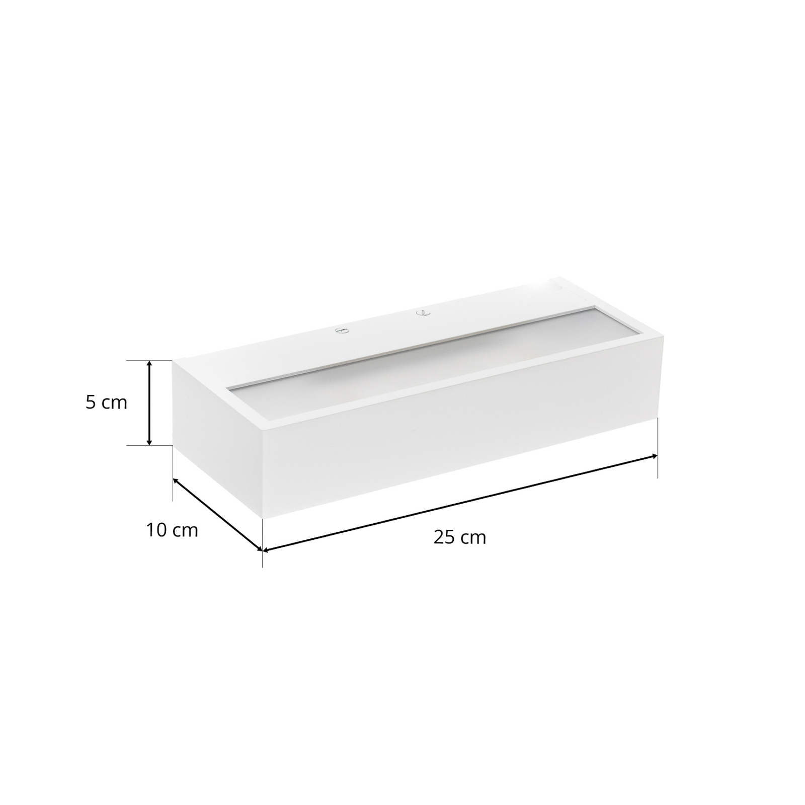 Decor Walther Box aplică LED albă 2.700K 25cm