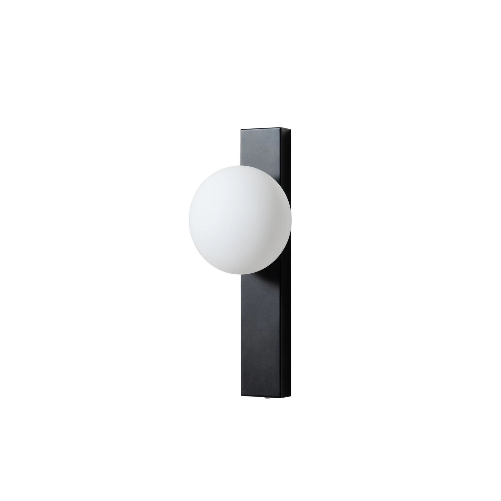 Applique pour salle de bain Lindby Tavrik, noir/blanc, hauteur 30 cm, verre