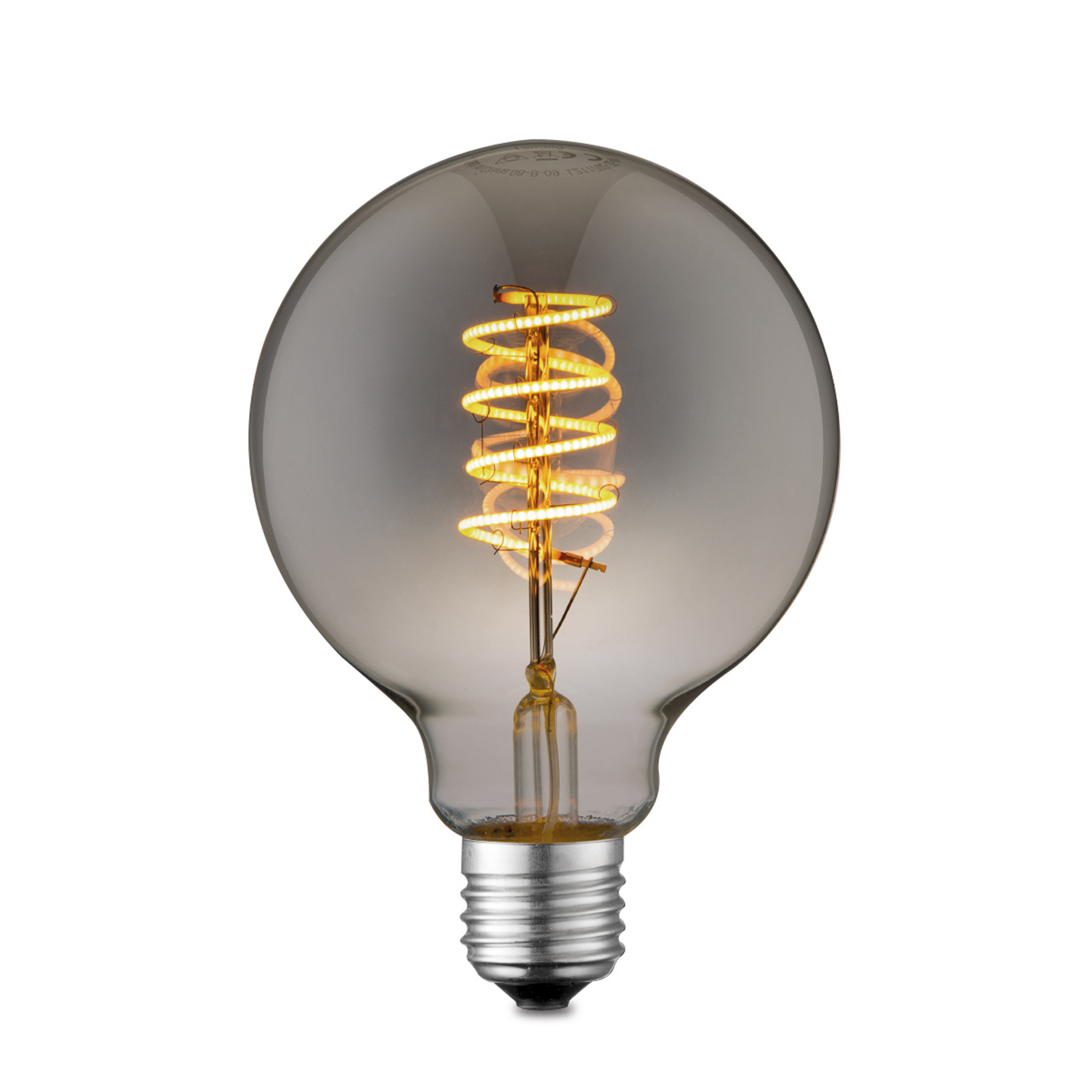 LED-lamppu 4 W, savu, G95, himmennettävä, E27 - Lucande