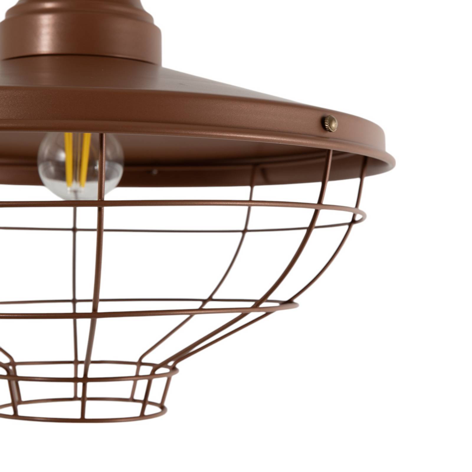 Żyrandol Sivani Tel MR-635, ciemnobrązowy, metal, Ø 44 cm
