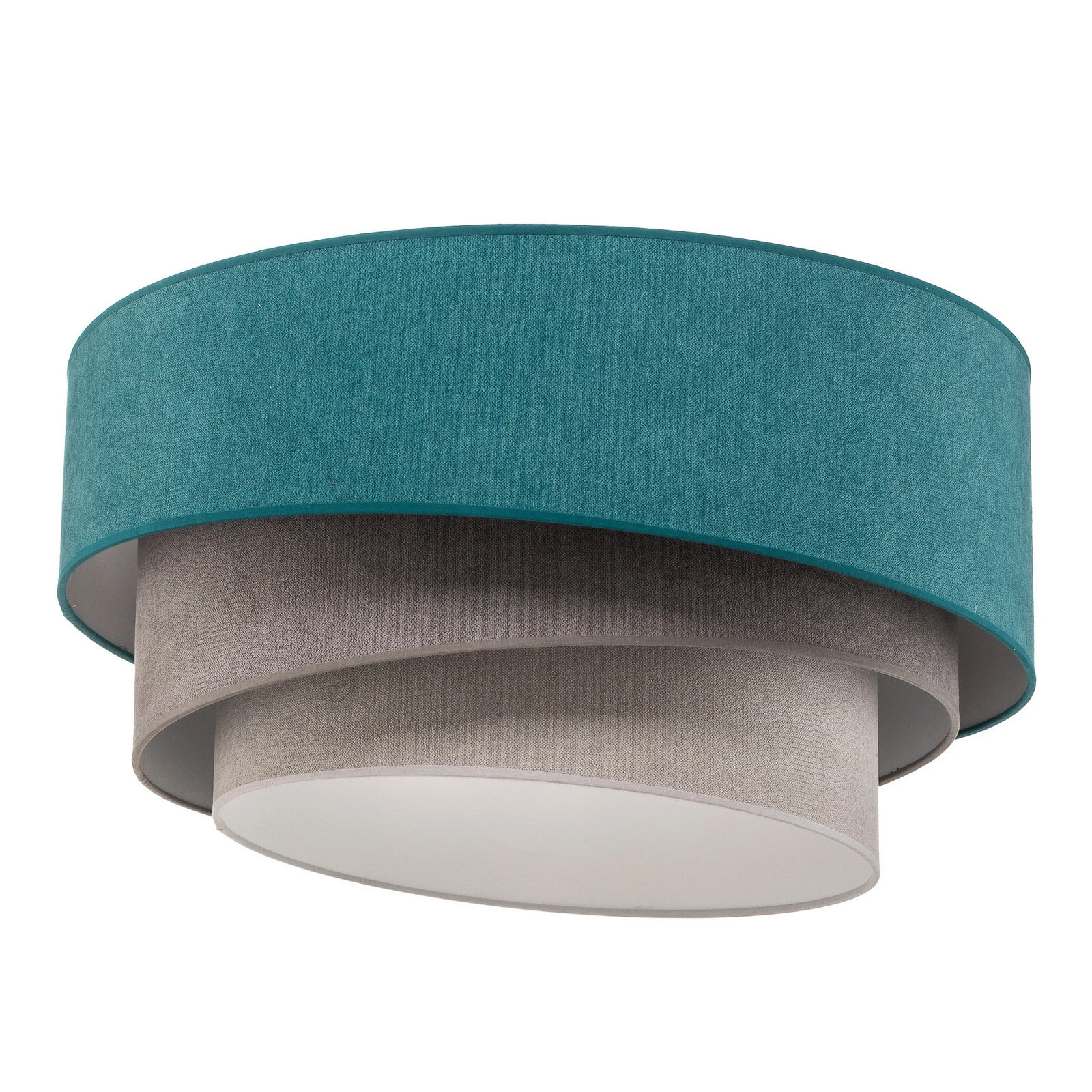 Plafonnier Pastell Trio 60 cm turquoise/gris/gris clair