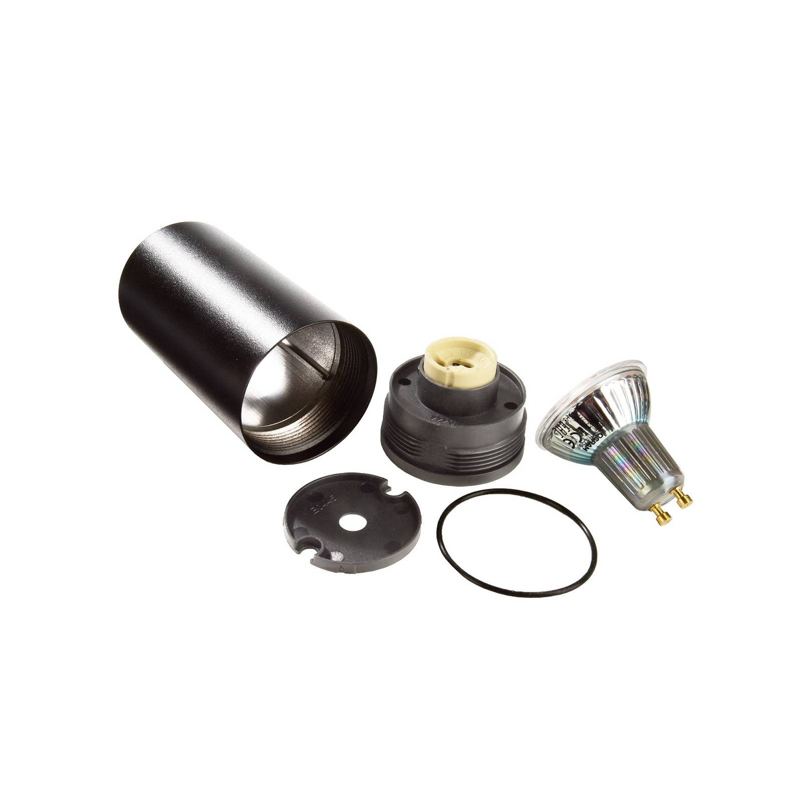 Downlight CAN, czarny, IP20, Ø 6 cm, metal, GU10