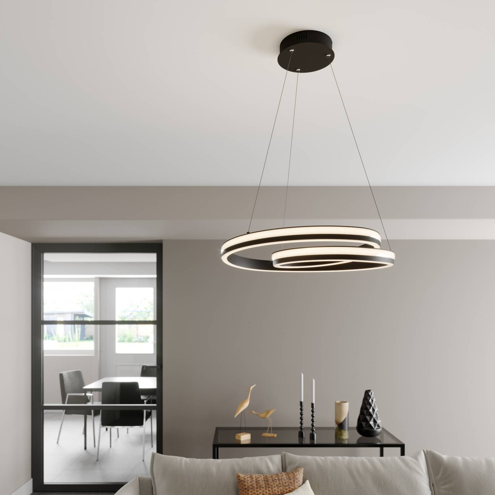 Lucande Gwydion LED hanglamp, 60 cm