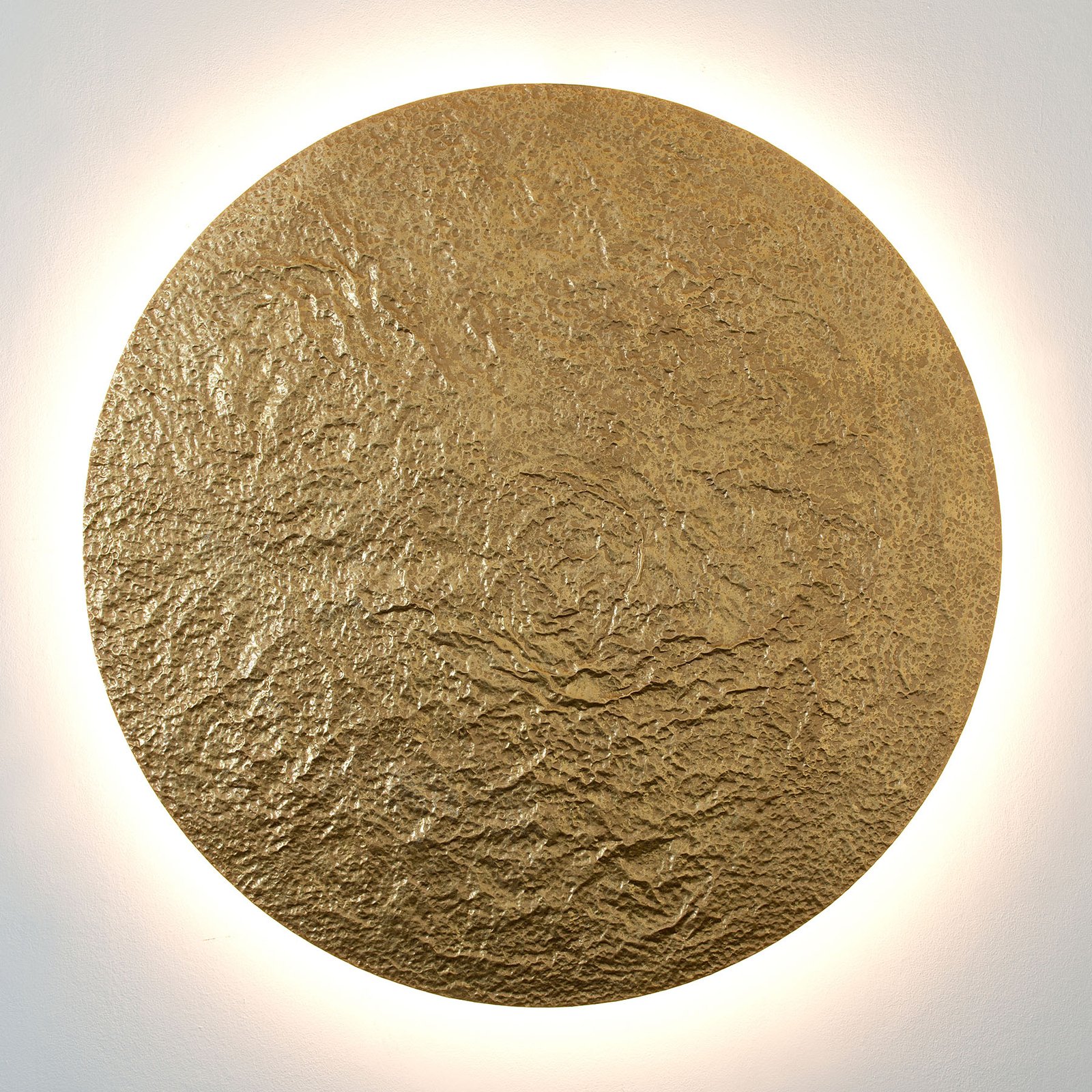 LED-Wandleuchte Meteor, Ø 120 cm, gold