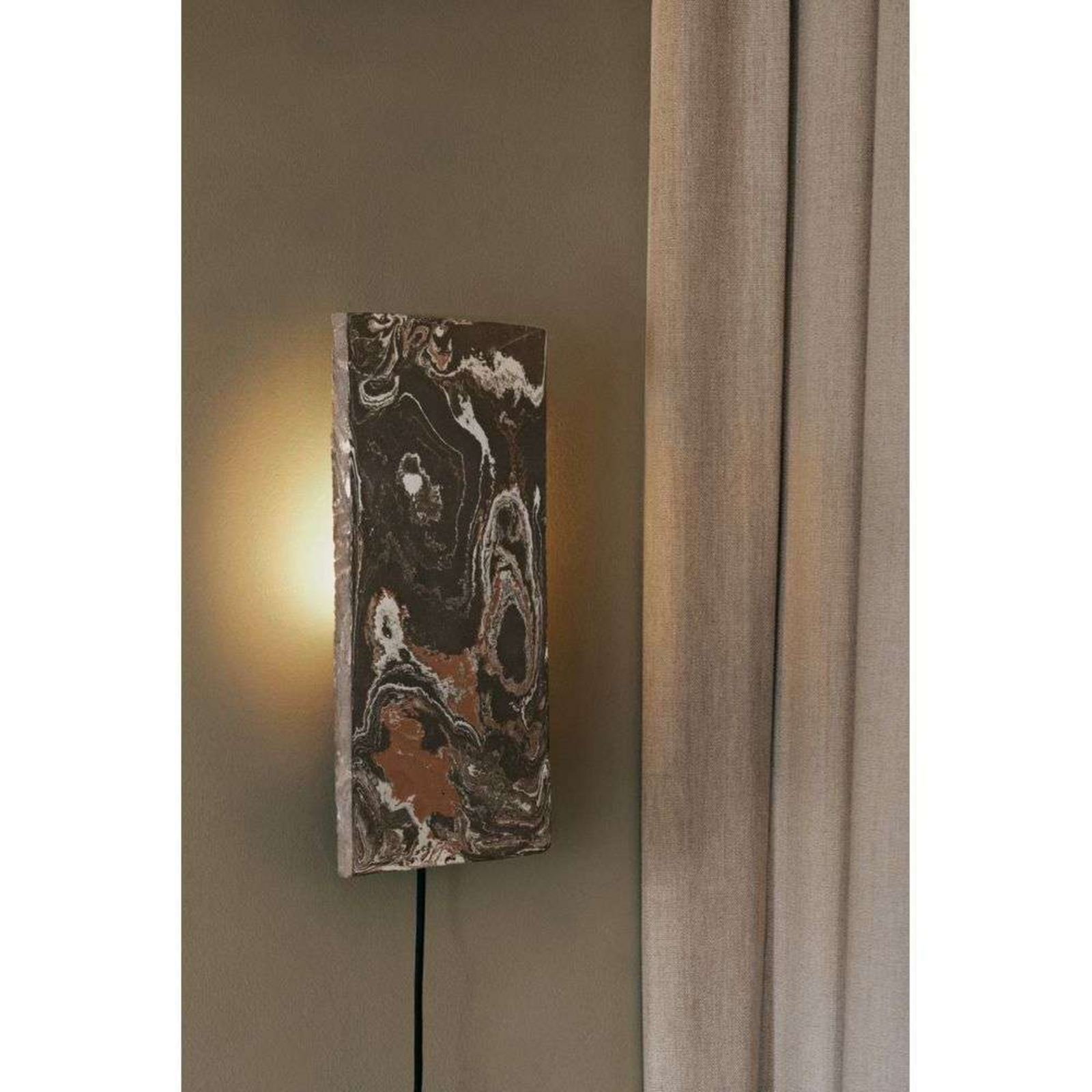 Argilla Aplică de Perete Rectangular Marble Mocha - ferm LIVING