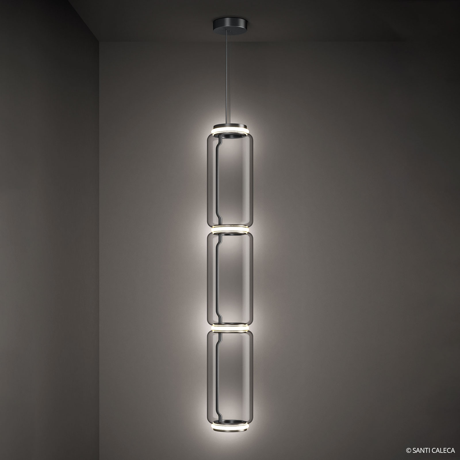 FLOS Noctambule LED hanging light high cylinders