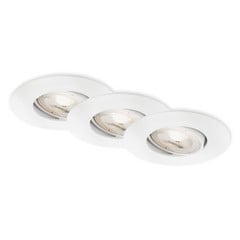 Spot wpuszczany LED 7602 3 szt. IP65 3 000 K biały