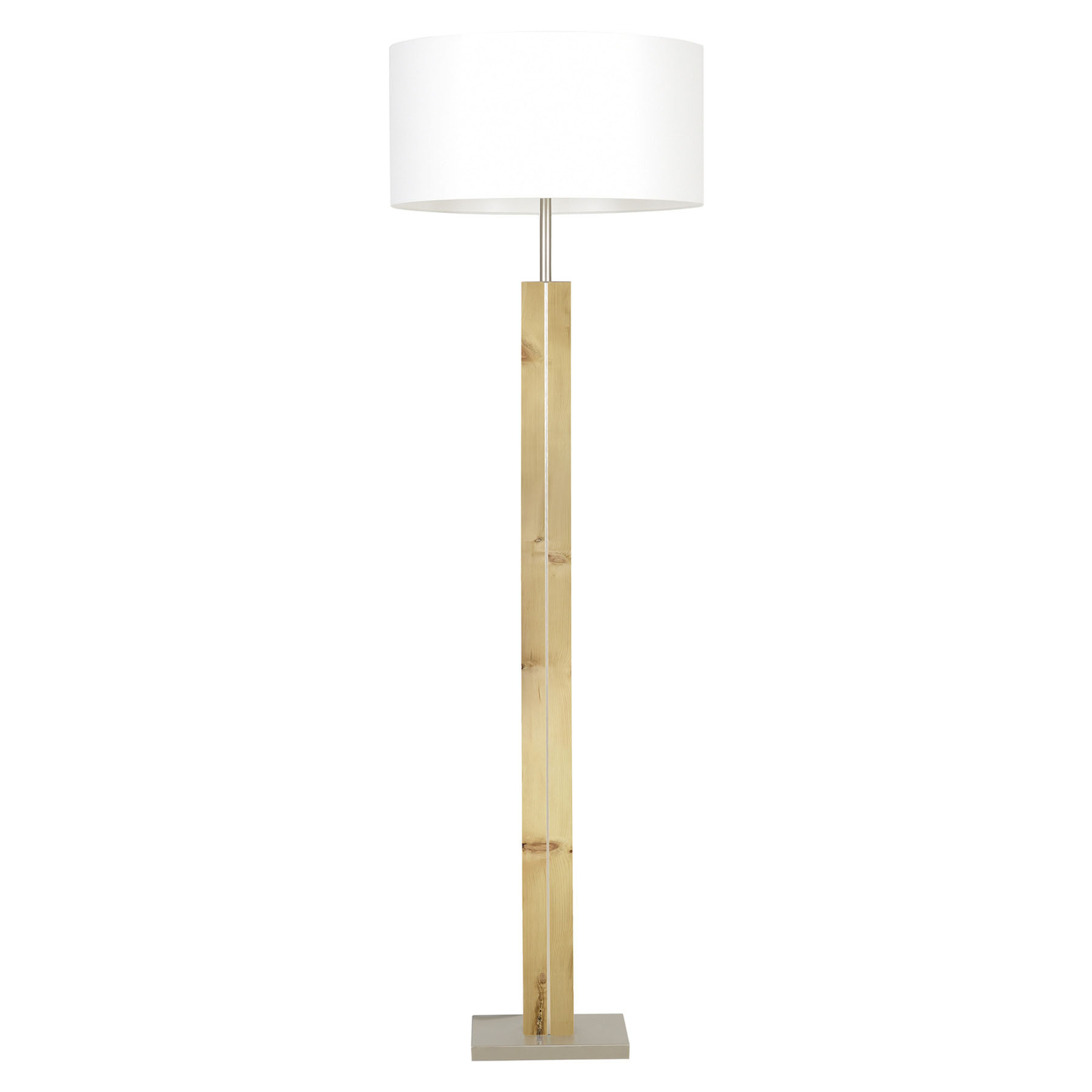 HerzBlut Dana floor lamp, light-coloured wood