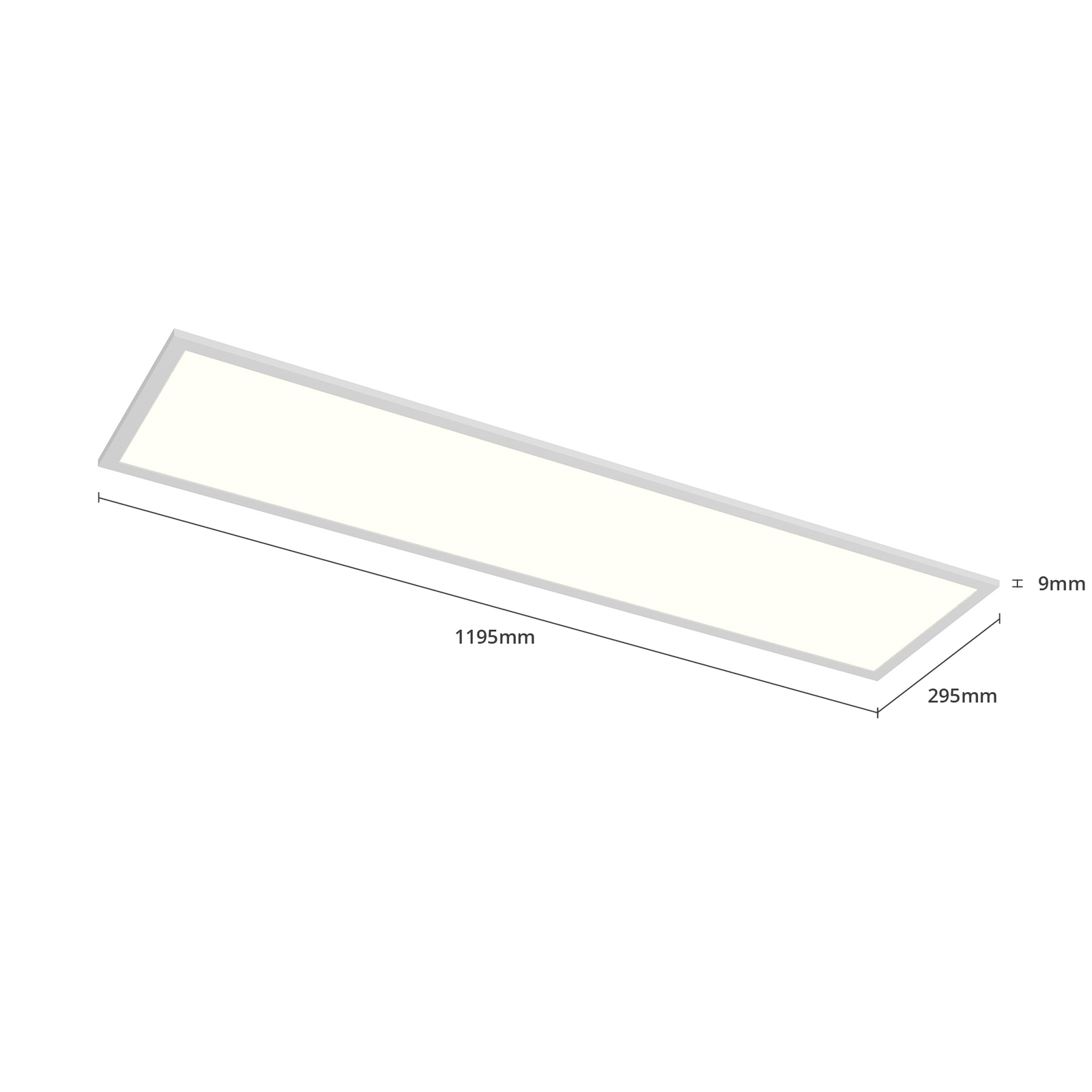 Arcchio Nesley LED paneel, 120 cm, 4.000 K, wit