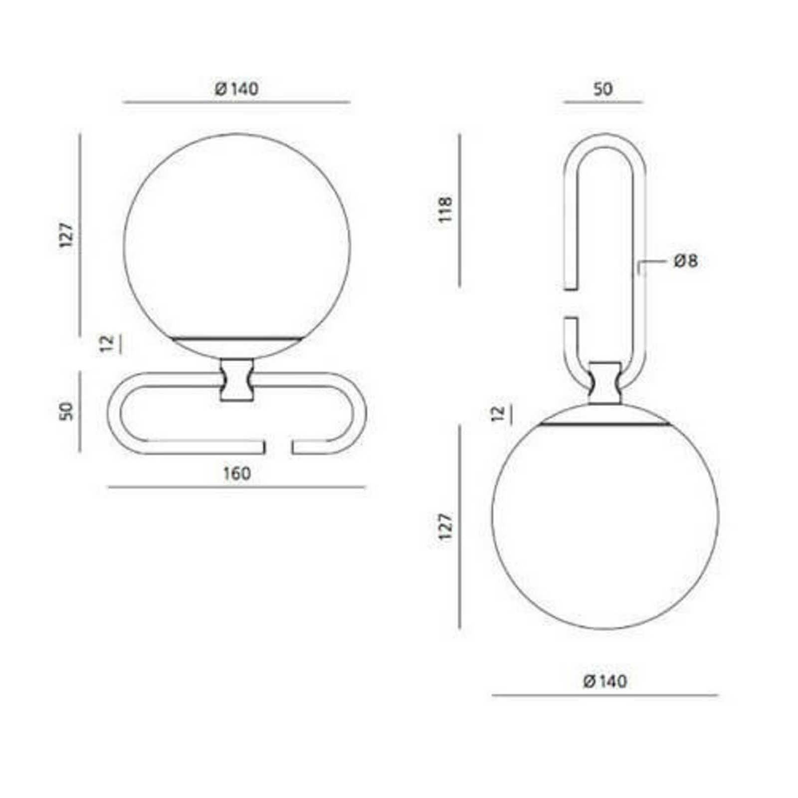 NH1217 Lampă de Masă/Lustră Pendul - Artemide