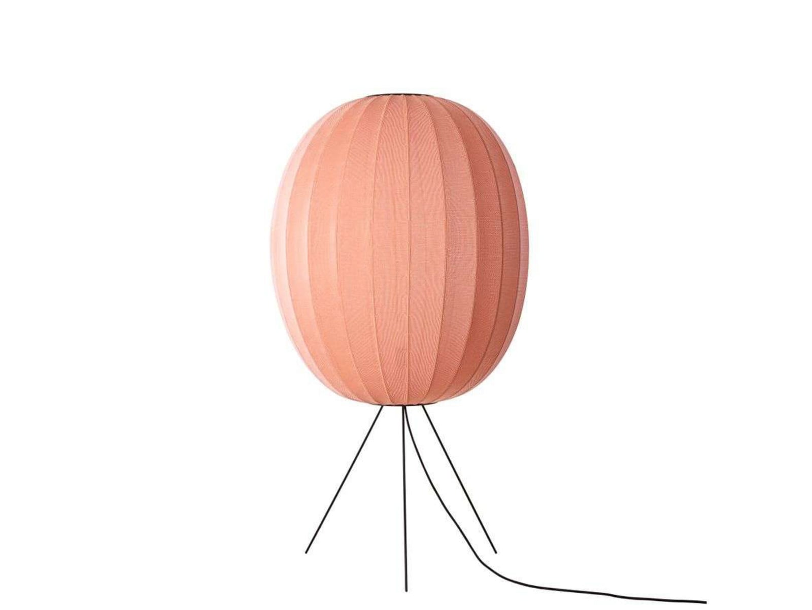 Knit-Wit 65 High Oval gulvlampe orange 130 cm Made By Hand - Stue - Aluminium billede