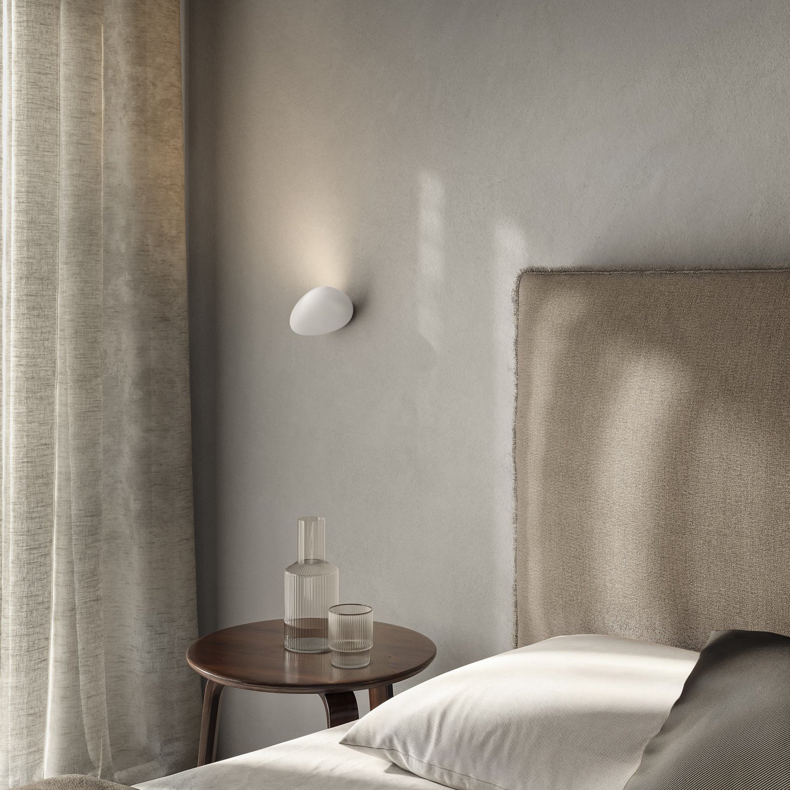 Karman LED-Außenwandlampe Flò weiß 16 x 12 cm Kunstharz IP55