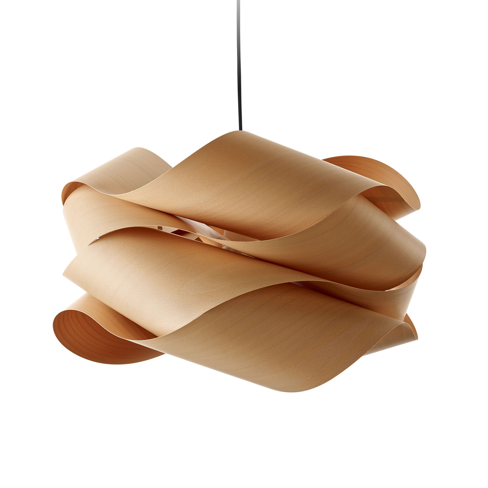LZF Link Pendel aus Holzfurnier, Kabel schwarz