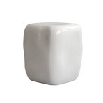 Stolik pomocniczy Ishi, biały, szerokość 31 cm, szkło – 101 Copenhagen