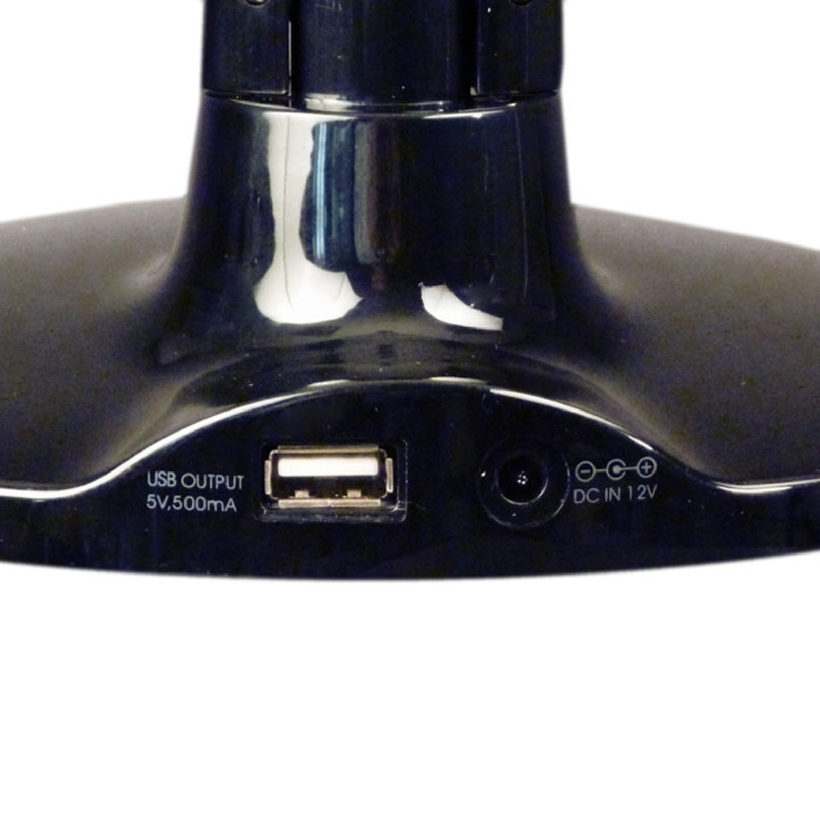 Lampka biurkowa LED Success z zegarem, czarna