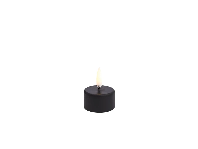 Uyuni Lighting - Fyrfadslys LED m/Batteri 4 x 2,1 cm Plain Black