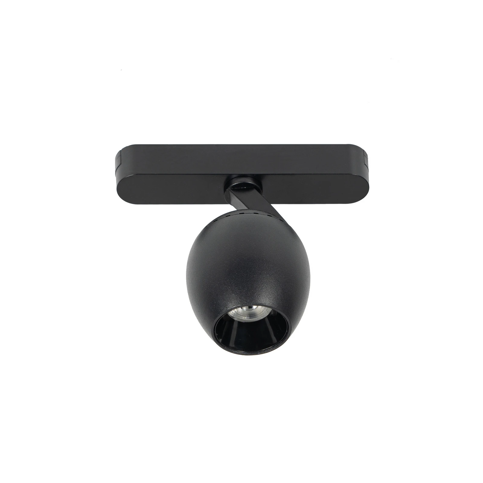 Lindby LED reflektor 48 V Lumaro, černý, Ø 6,2 cm, stmívatelný