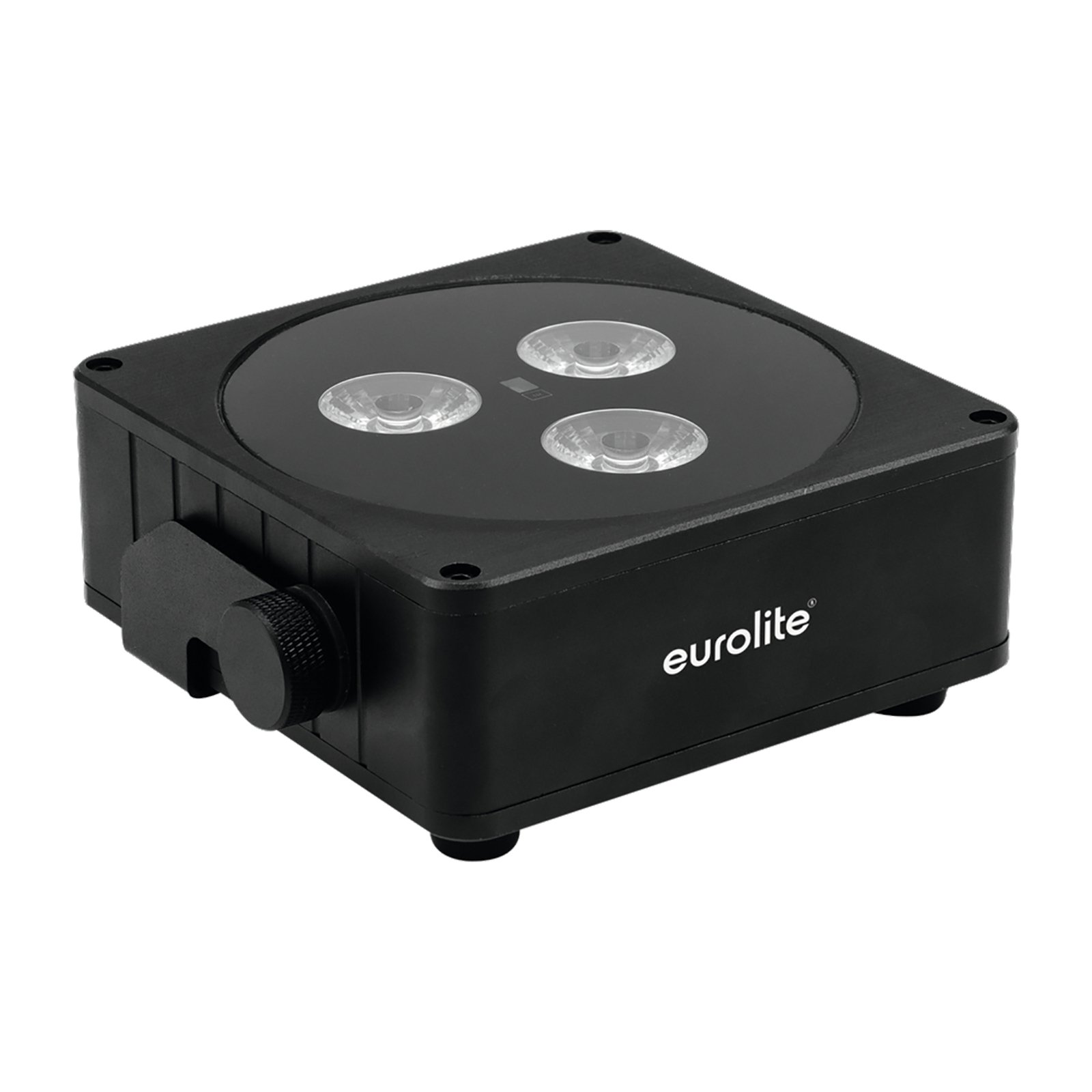 EUROLITE újratölthető lapos lámpa 3 LED-es spot 24W, fekete