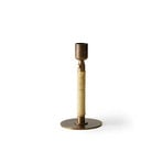 Duca candle holder, bronze, height 24 cm, rattan - Audo
