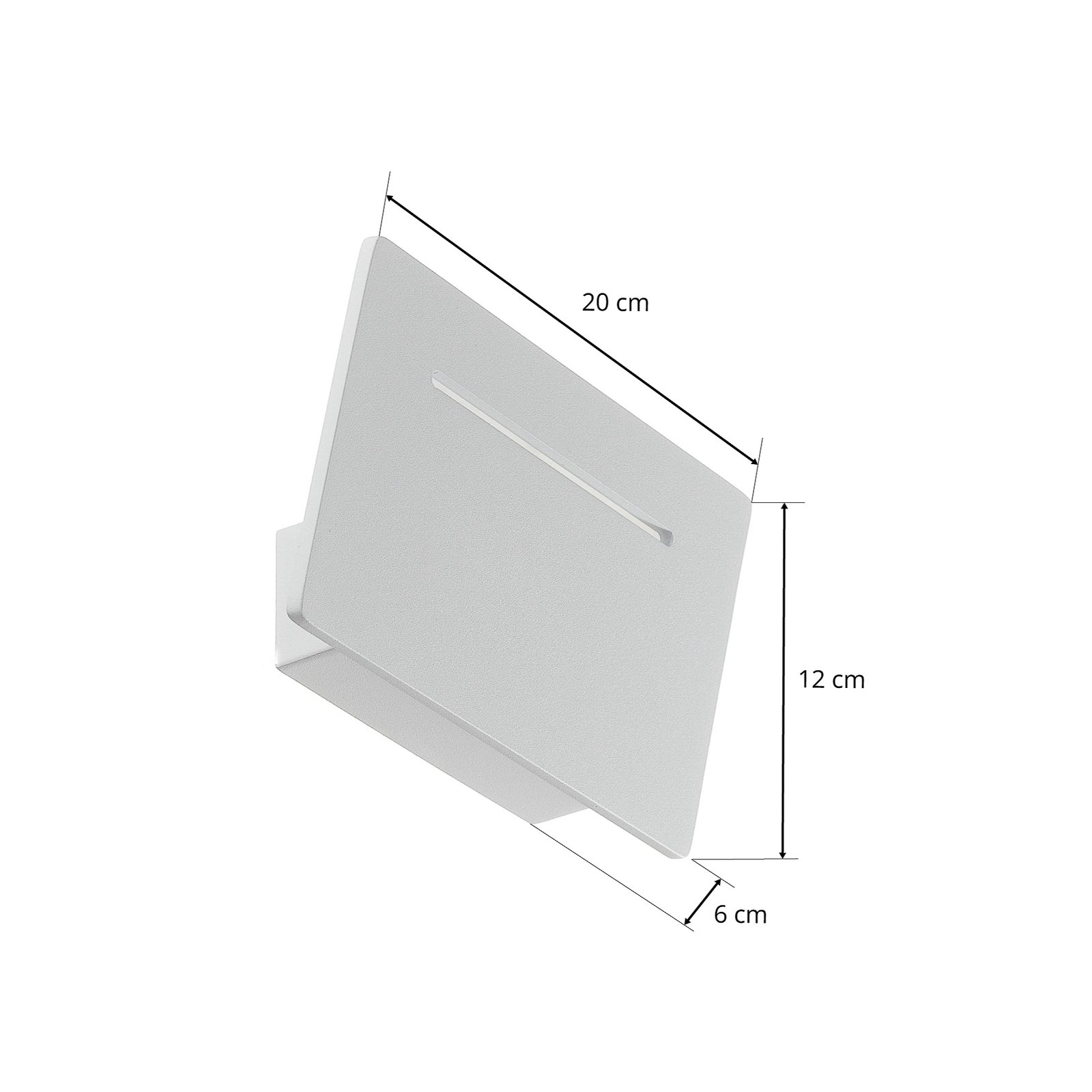 Toja LED-væglampe, varm hvid, 20 cm