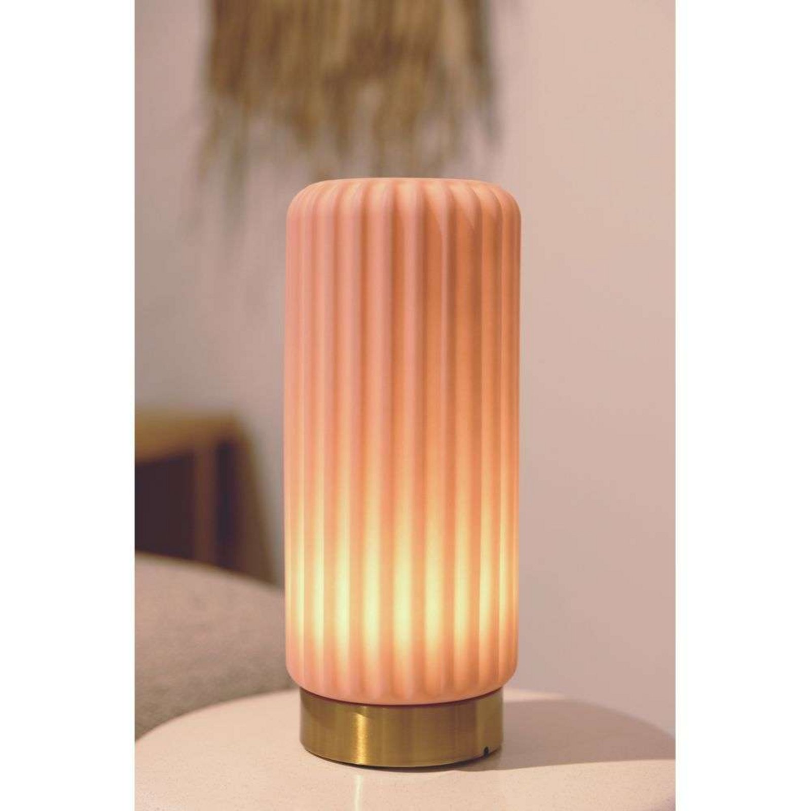 Dentelles 29 Portable Bordslampa Ø12 Strawberry/Gold - Atelier Pierre