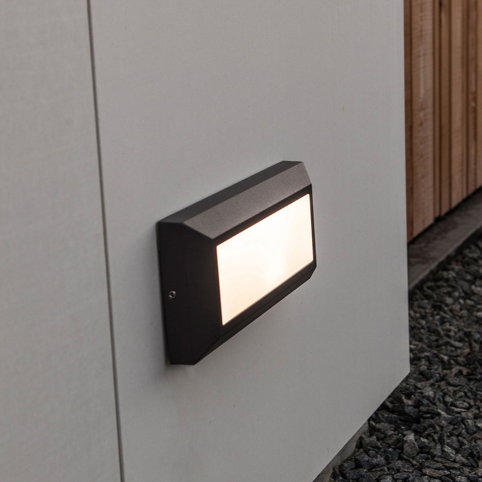 Applique LED Helena, frontale 23 cm anthracite
