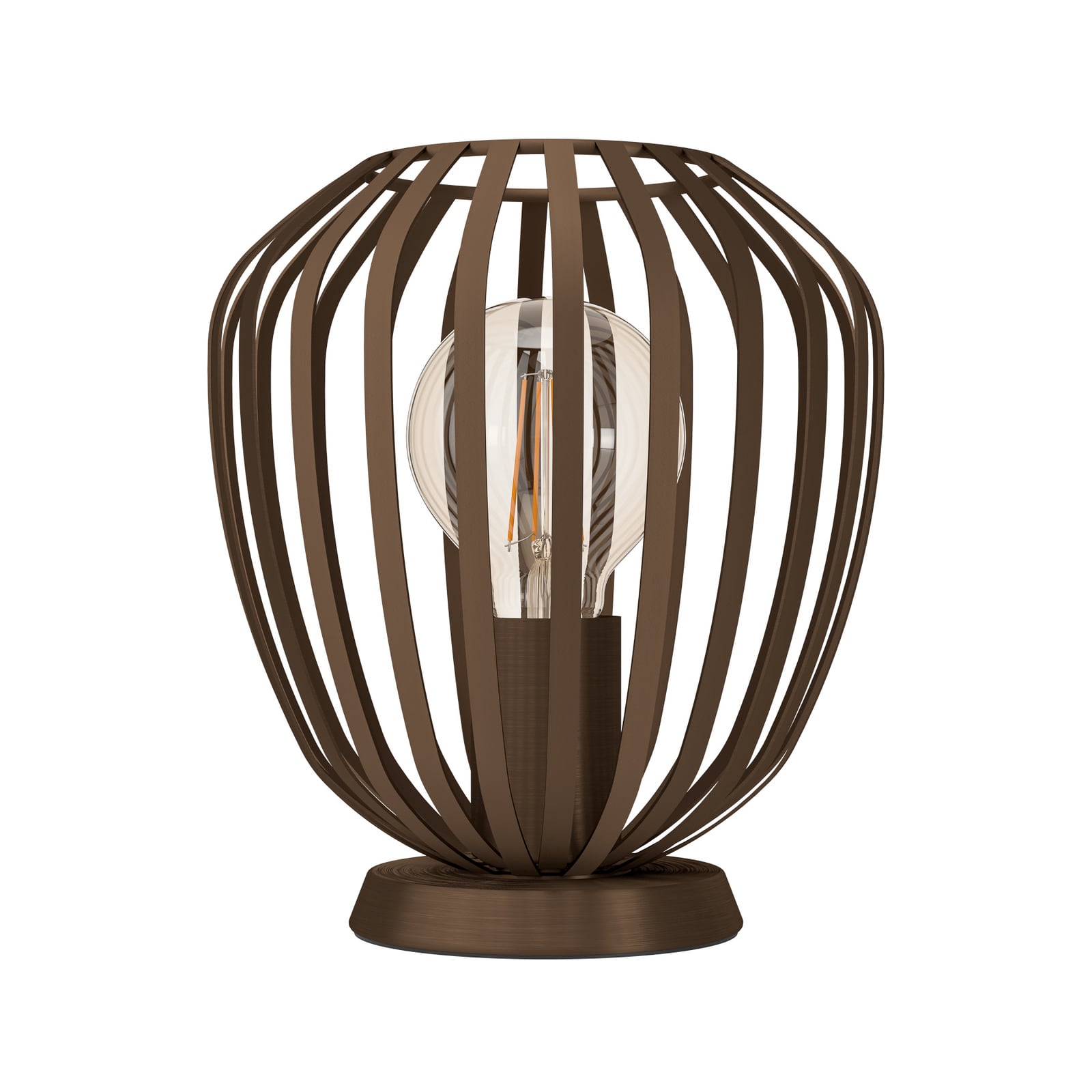 Bordlampe Espinal, børstet bronse, høyde 23 cm, metall E27