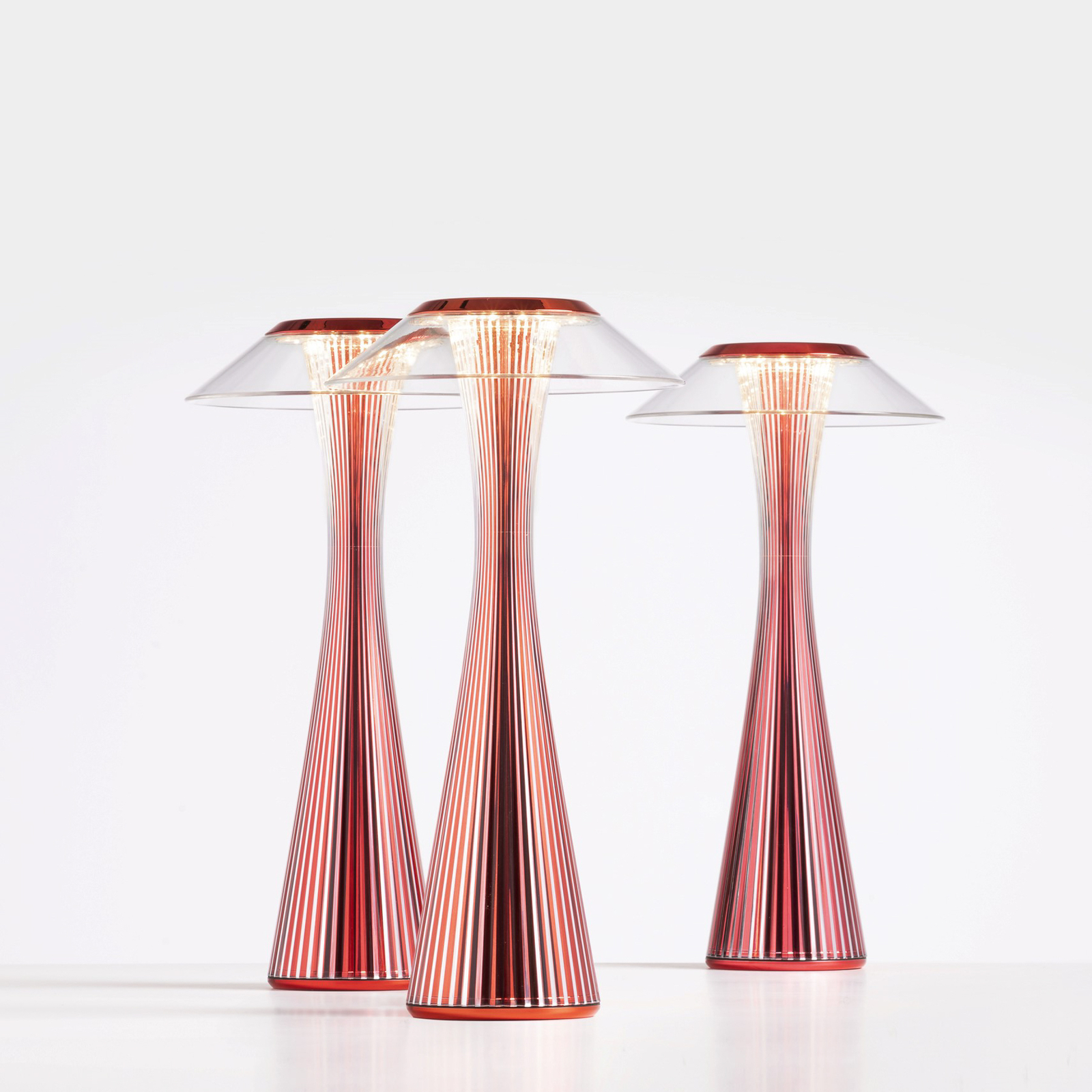 Kartell Space LED table lamp red limited edition