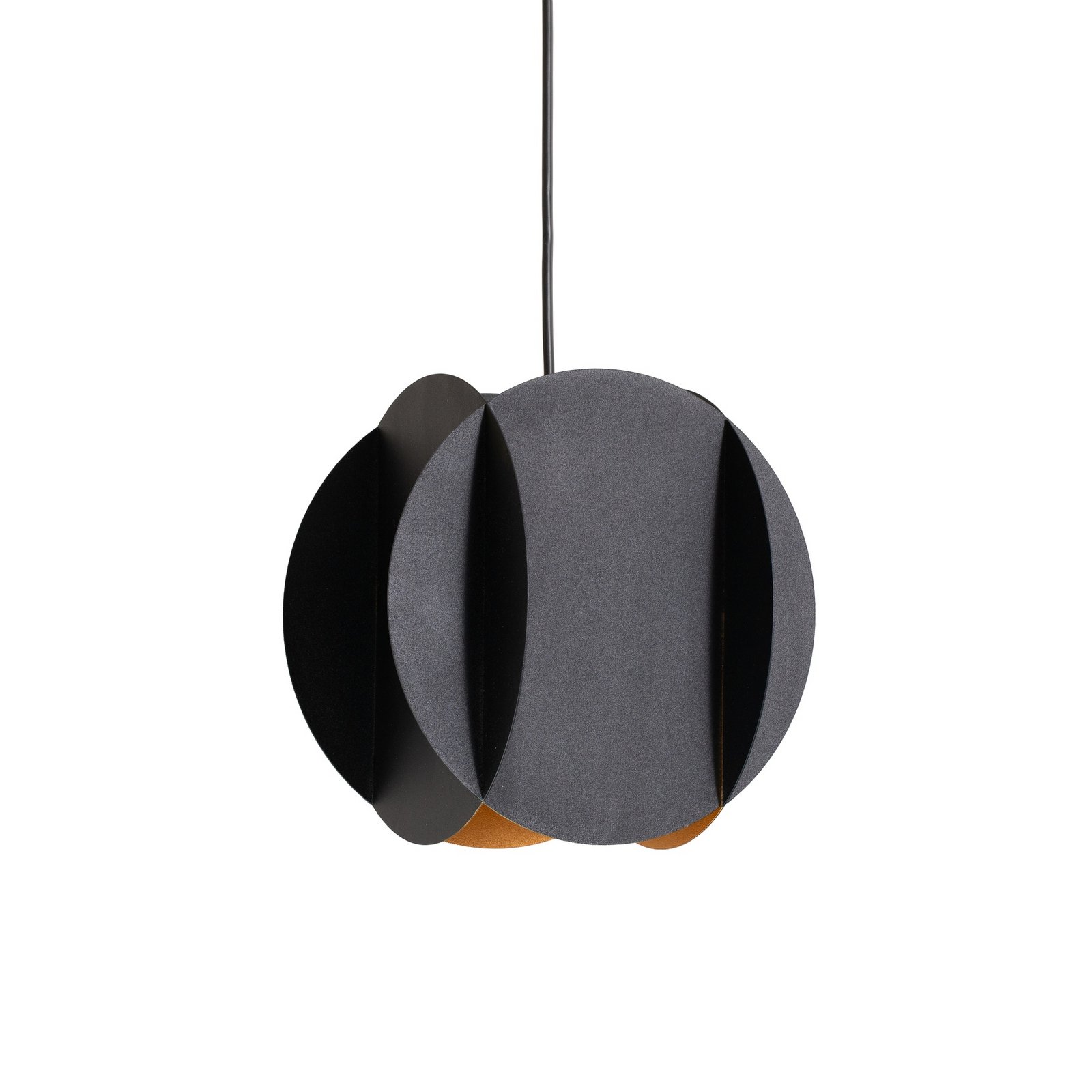 Hanglamp Corner, zwart, 25 x 25 cm, metaal, E27